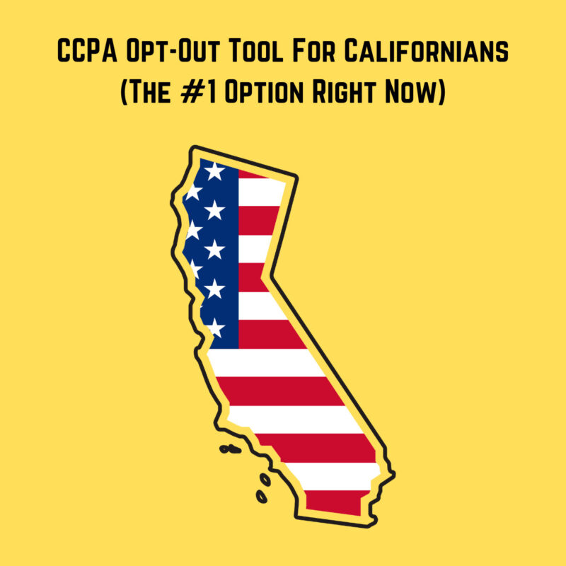 CCPA退出工具加利福尼亚