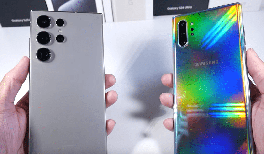 Galaxy Note10 與 Galaxy S24 Ultra:終極比較