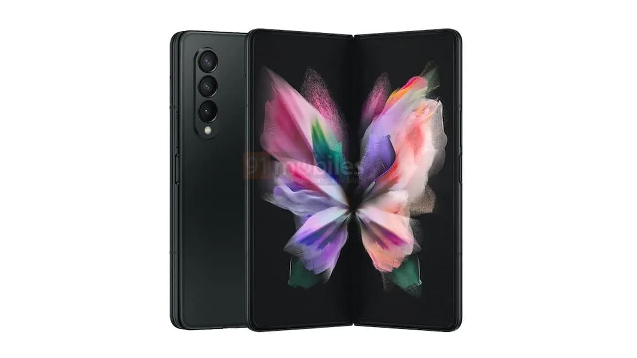 三星Galaxy z折3 3所有顏色變體剛剛以高分辨率渲染洩漏