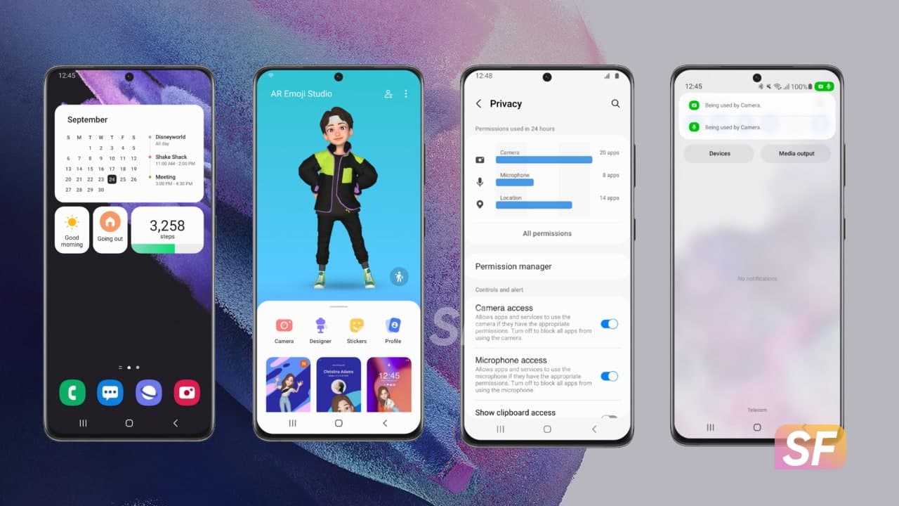 三星正式宣布一个基于Galaxy S21系列的Android 12的UI 4 Beta
