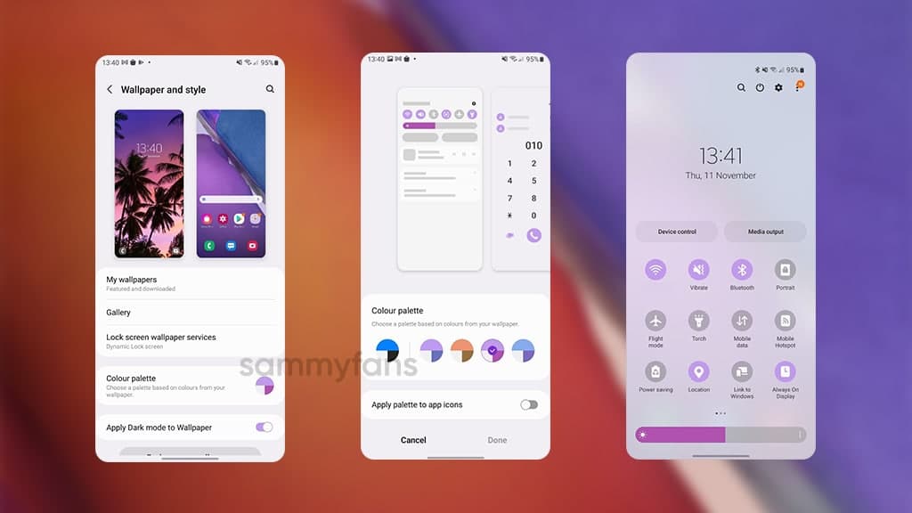 Samsung One UI 4.0 (Android 12) 调色板功能！ - Ke's Blog